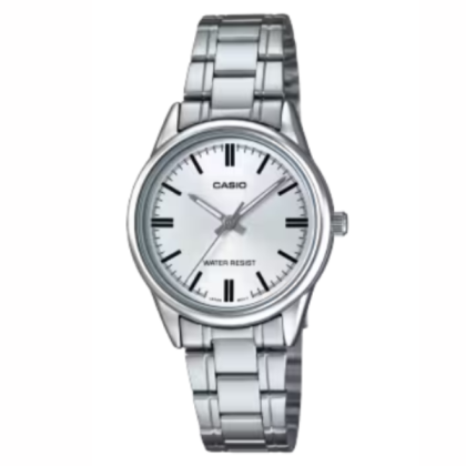 Casio LTP-V005D-7AUDF Silver Analog Stainless Steel Strap Women Watch